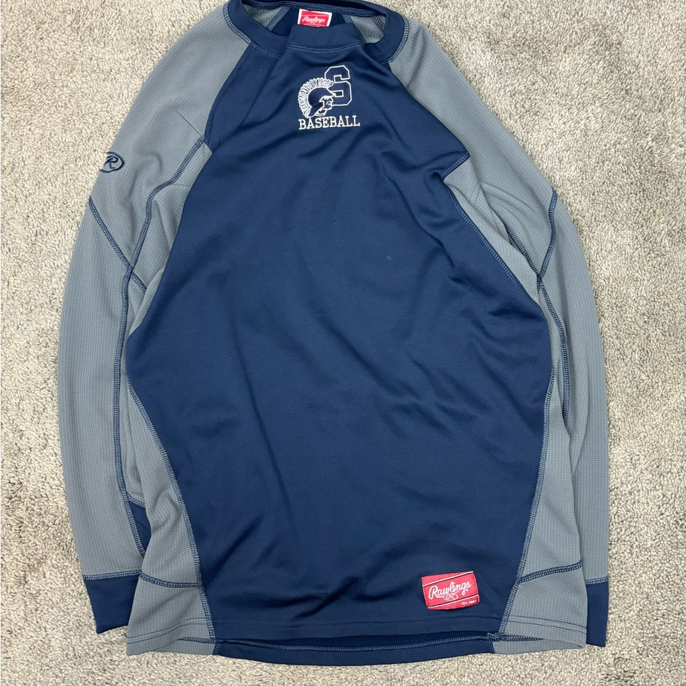 Blue and gray rawlings baseball‎ thermal top